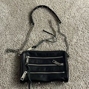 Rebecca Minkoff dark blue 5 zip crossbody